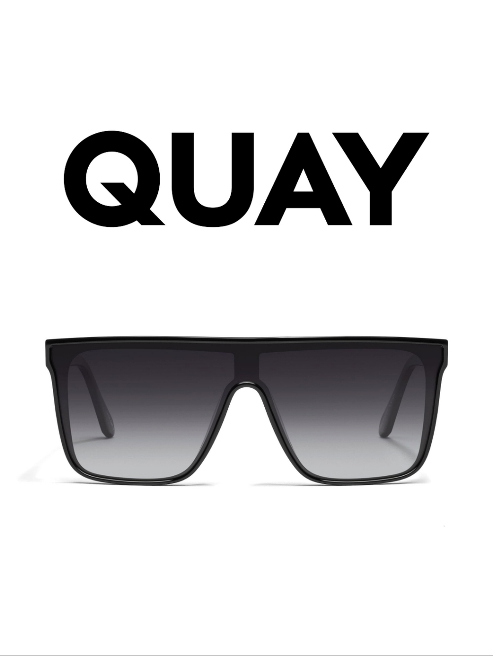 Quay Australia - Nightfall - Bestseller - Black Frame/ Smoke Polarized L…